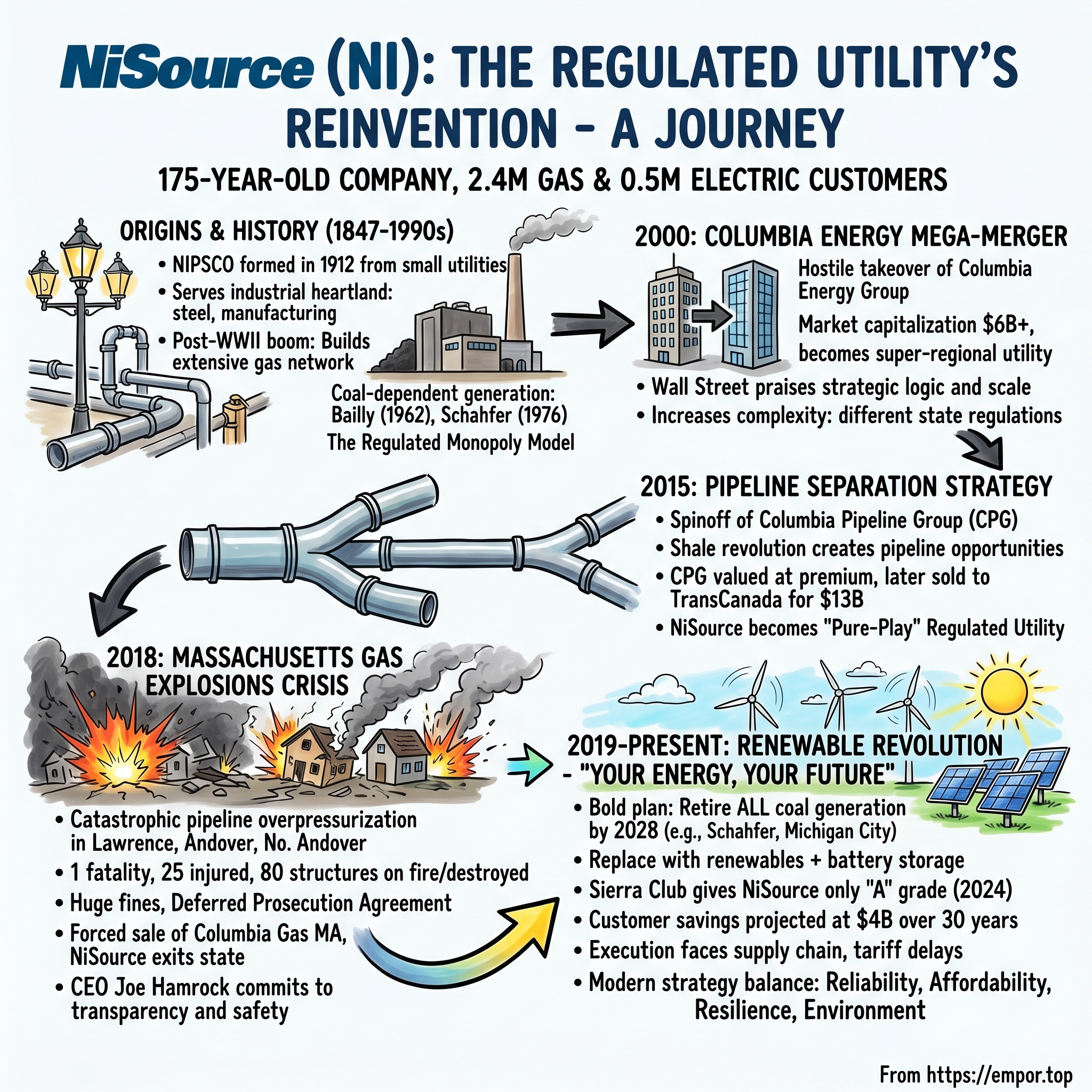 NiSource visual story map