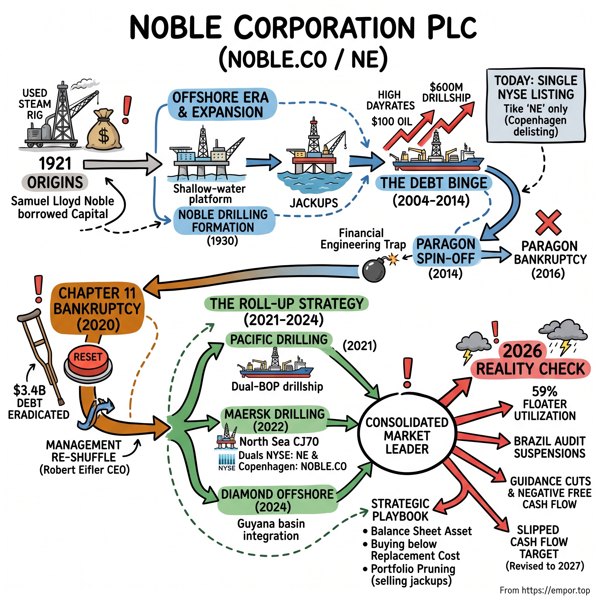 Noble Corporation visual story map
