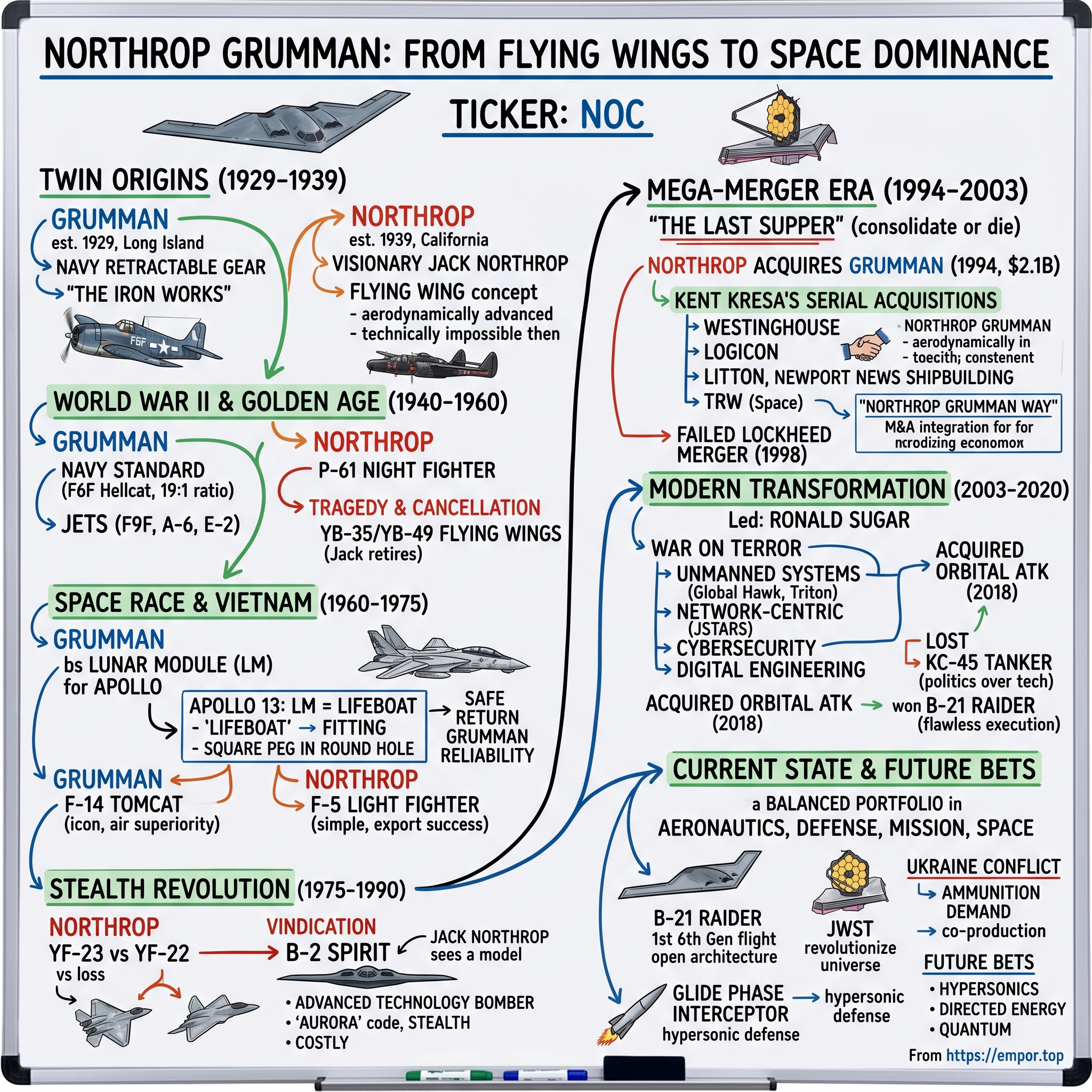 Northrop Grumman visual story map