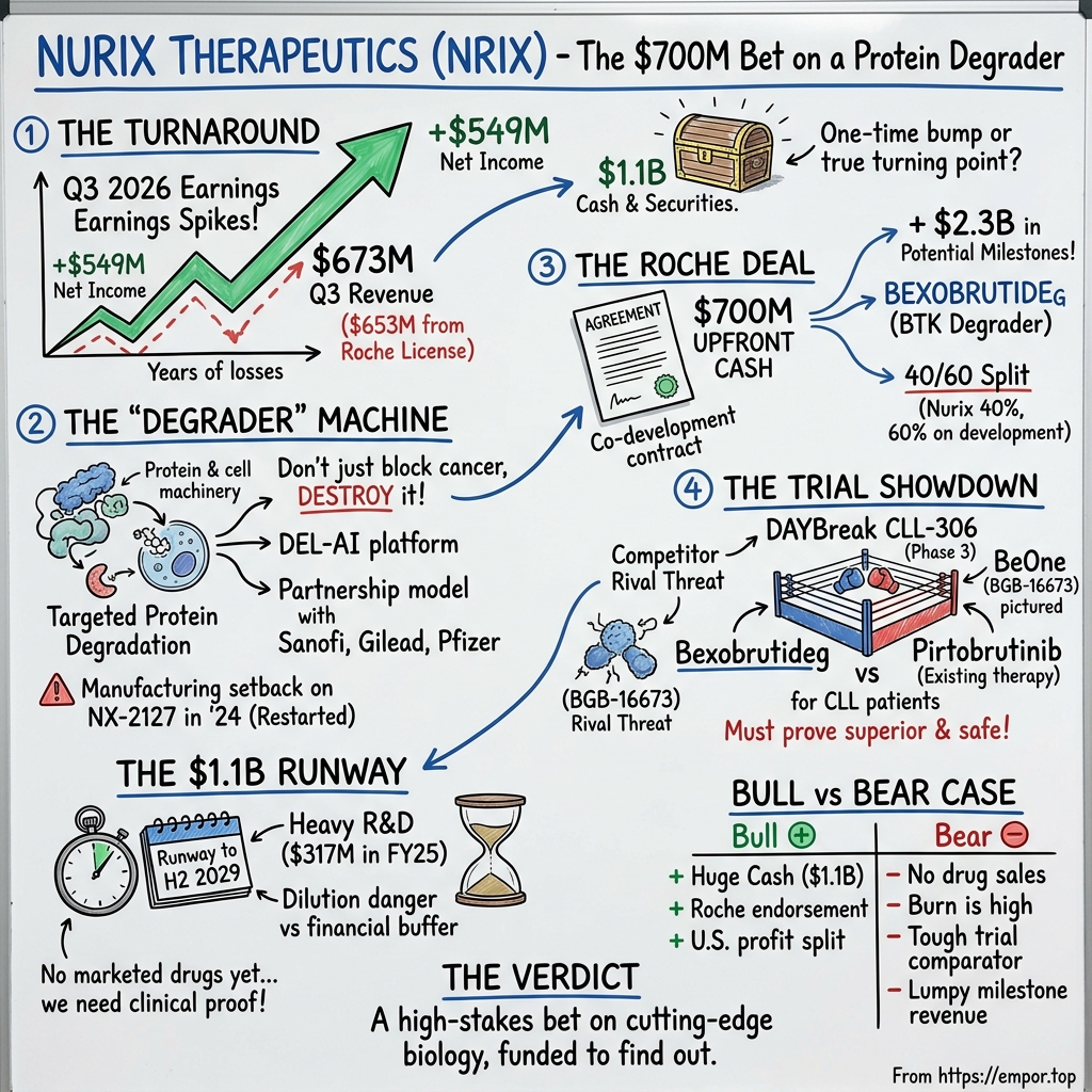 Nurix Therapeutics visual story map