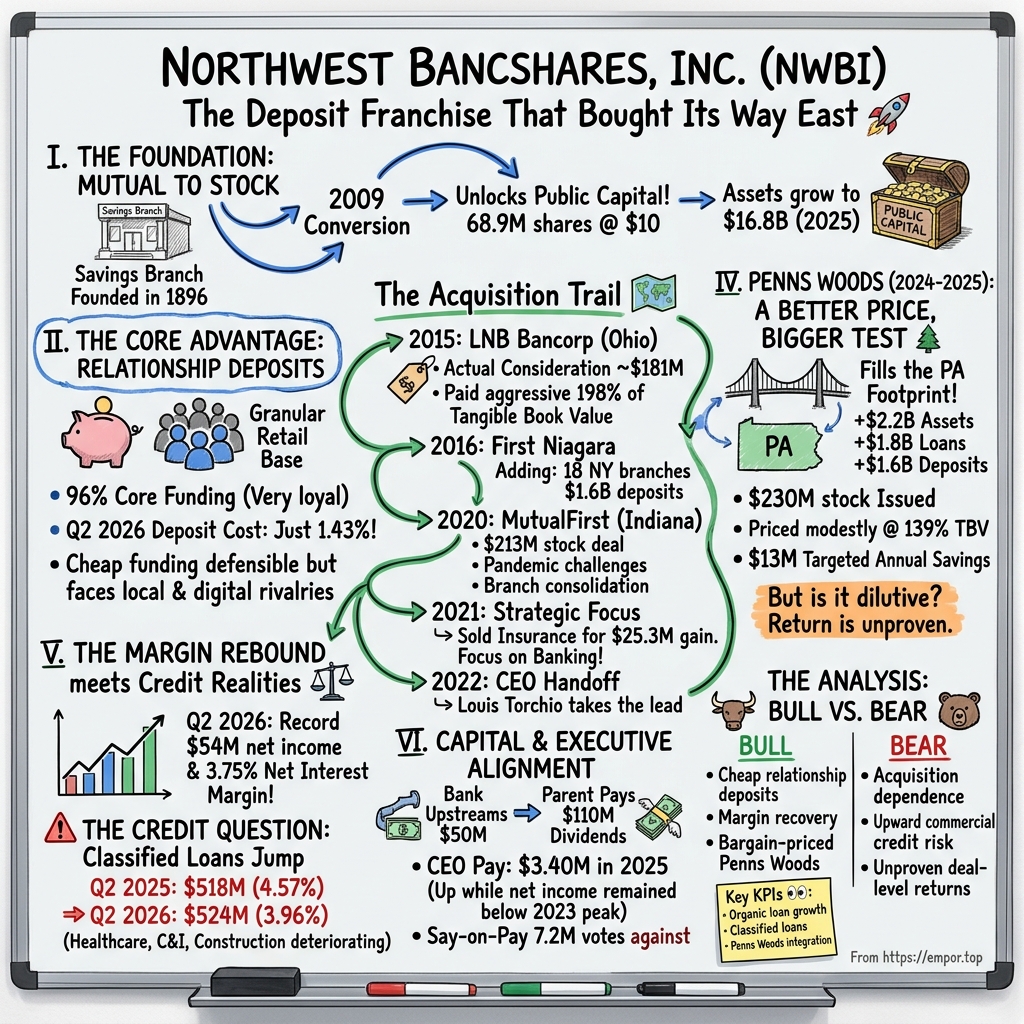 Northwest Bancshares visual story map