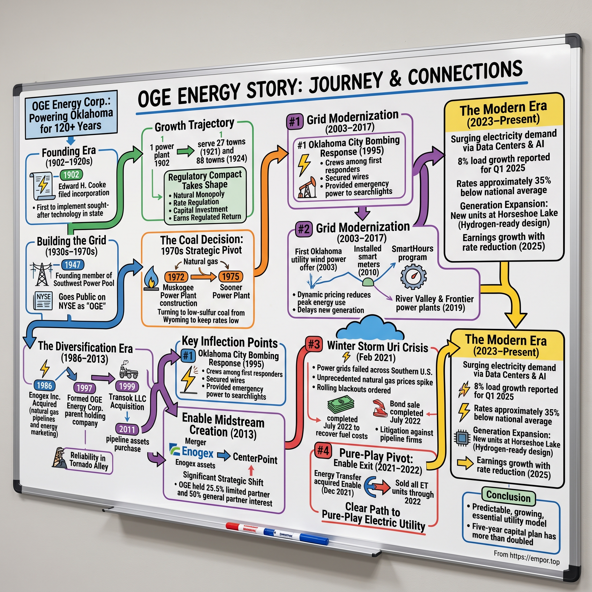OGE Energy visual story map