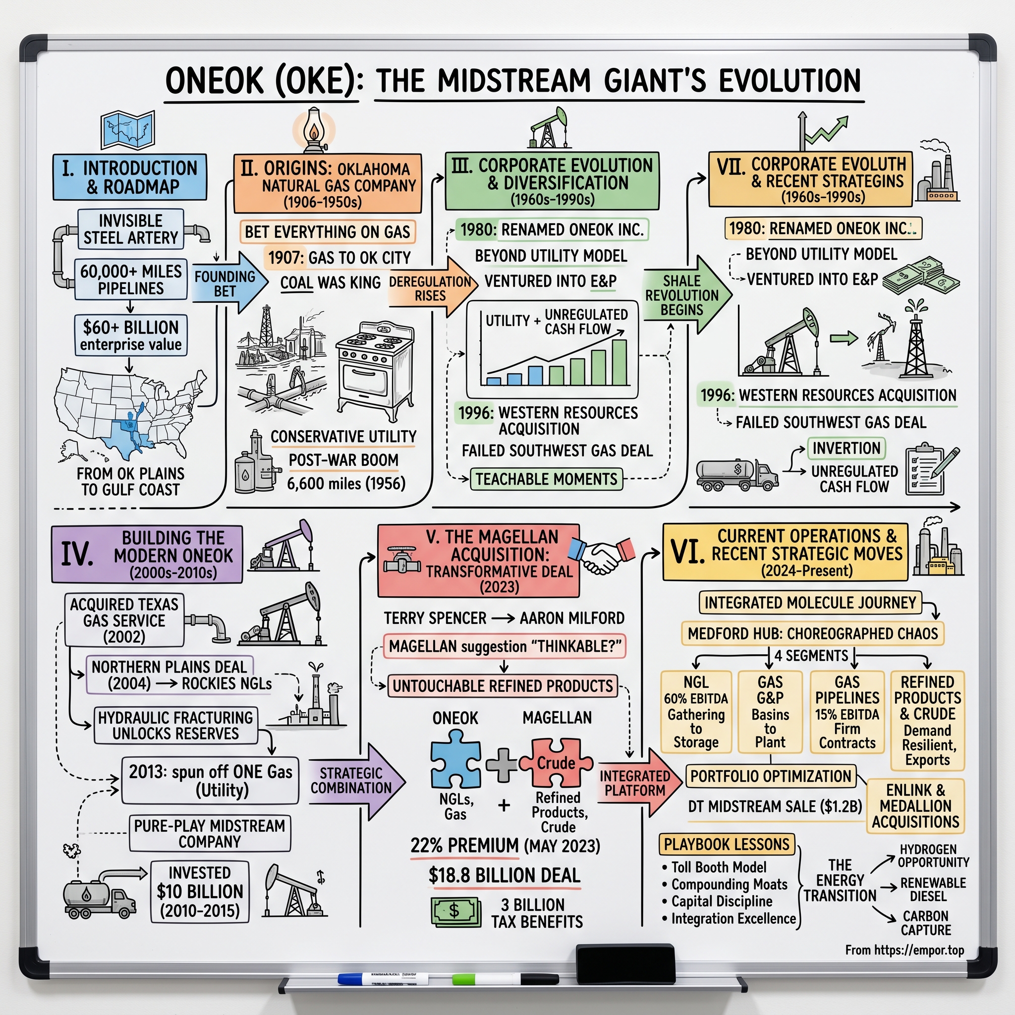 ONEOK visual story map