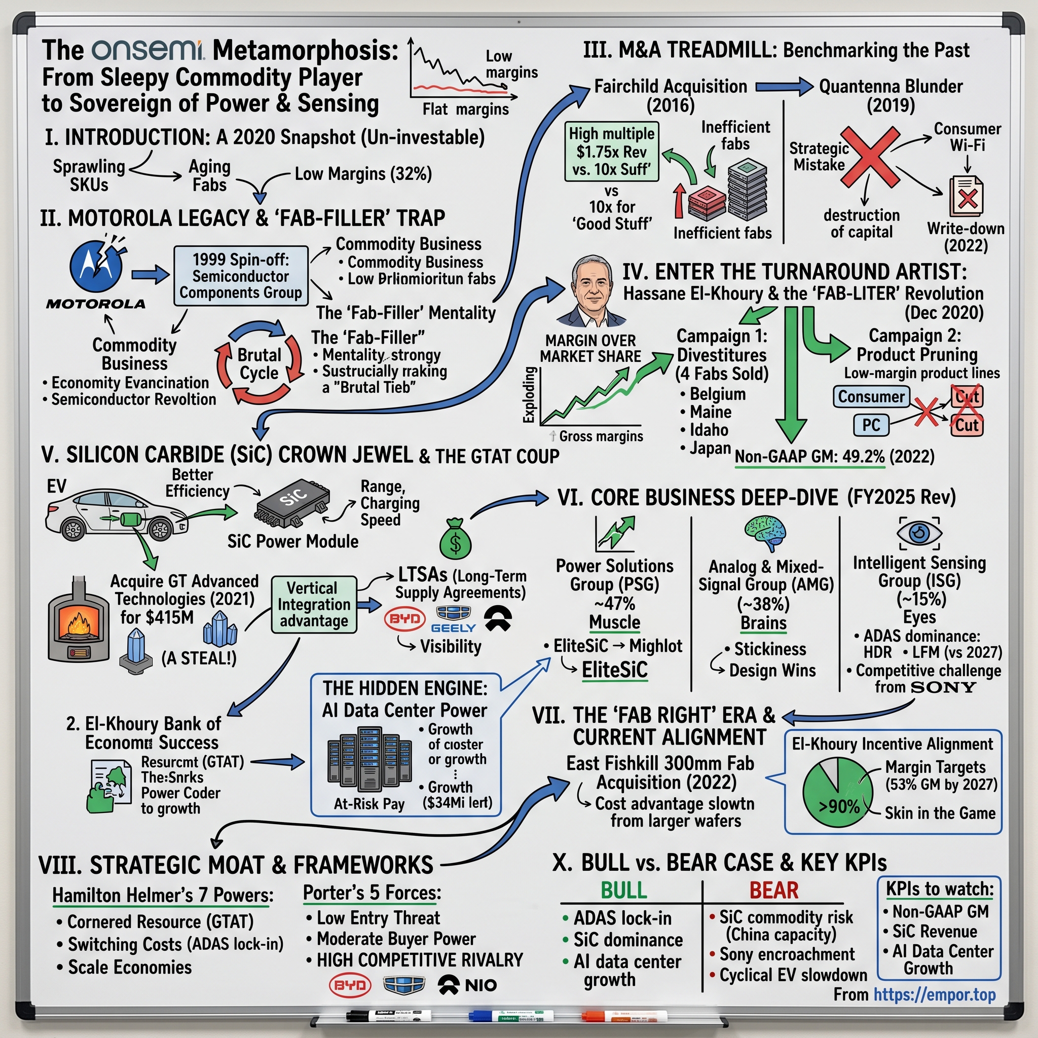 ON Semiconductor visual story map
