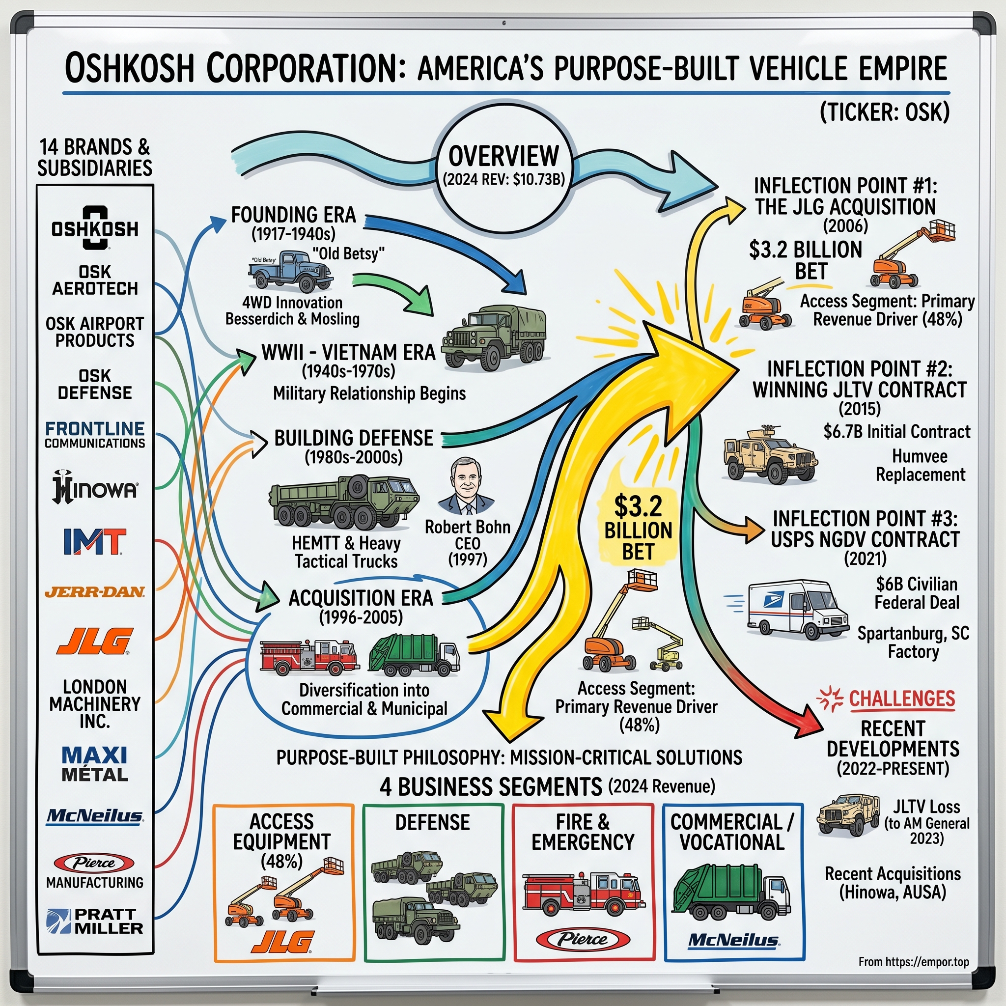 Oshkosh Corporation visual story map