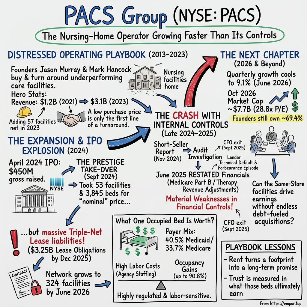 PACS Group visual story map