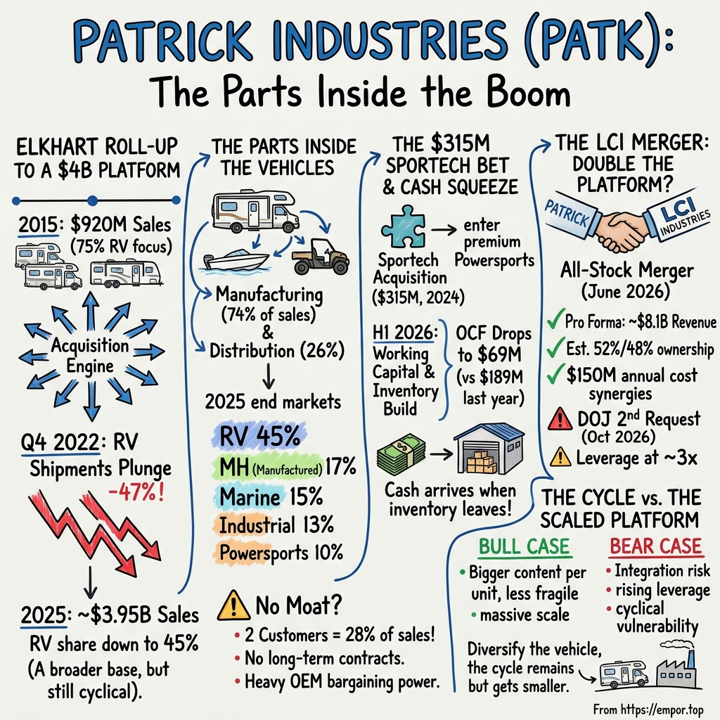 Patrick Industries visual story map