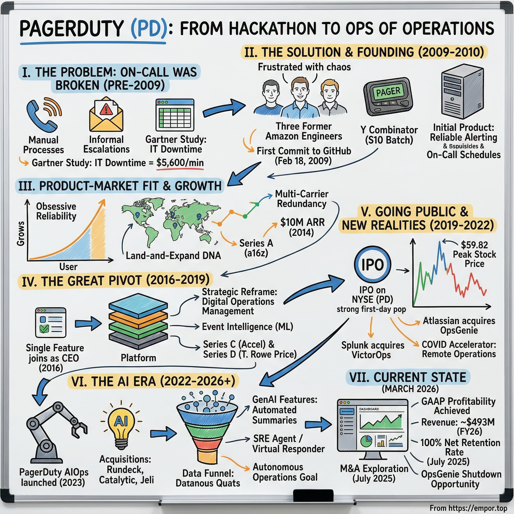 PagerDuty visual story map