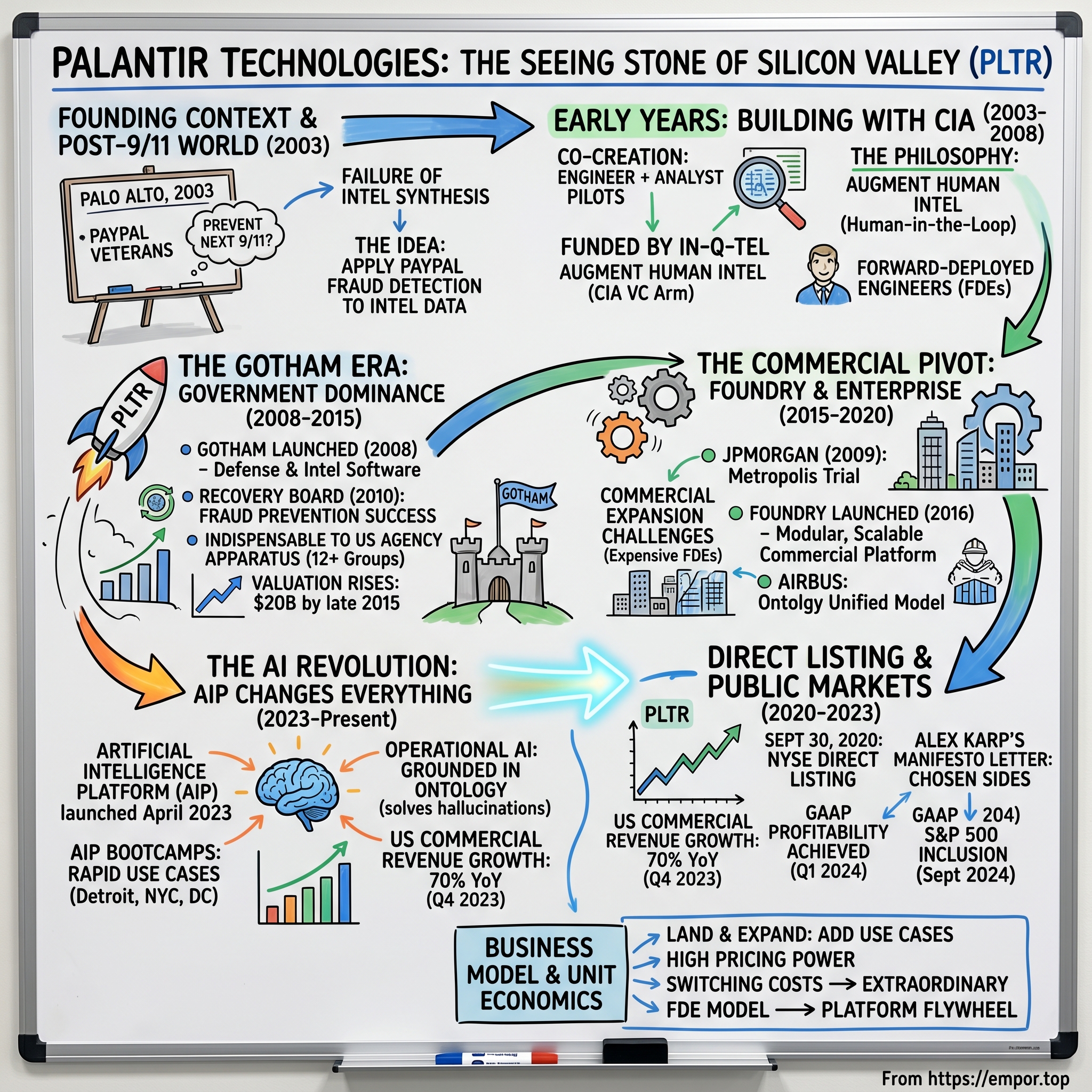 Palantir visual story map