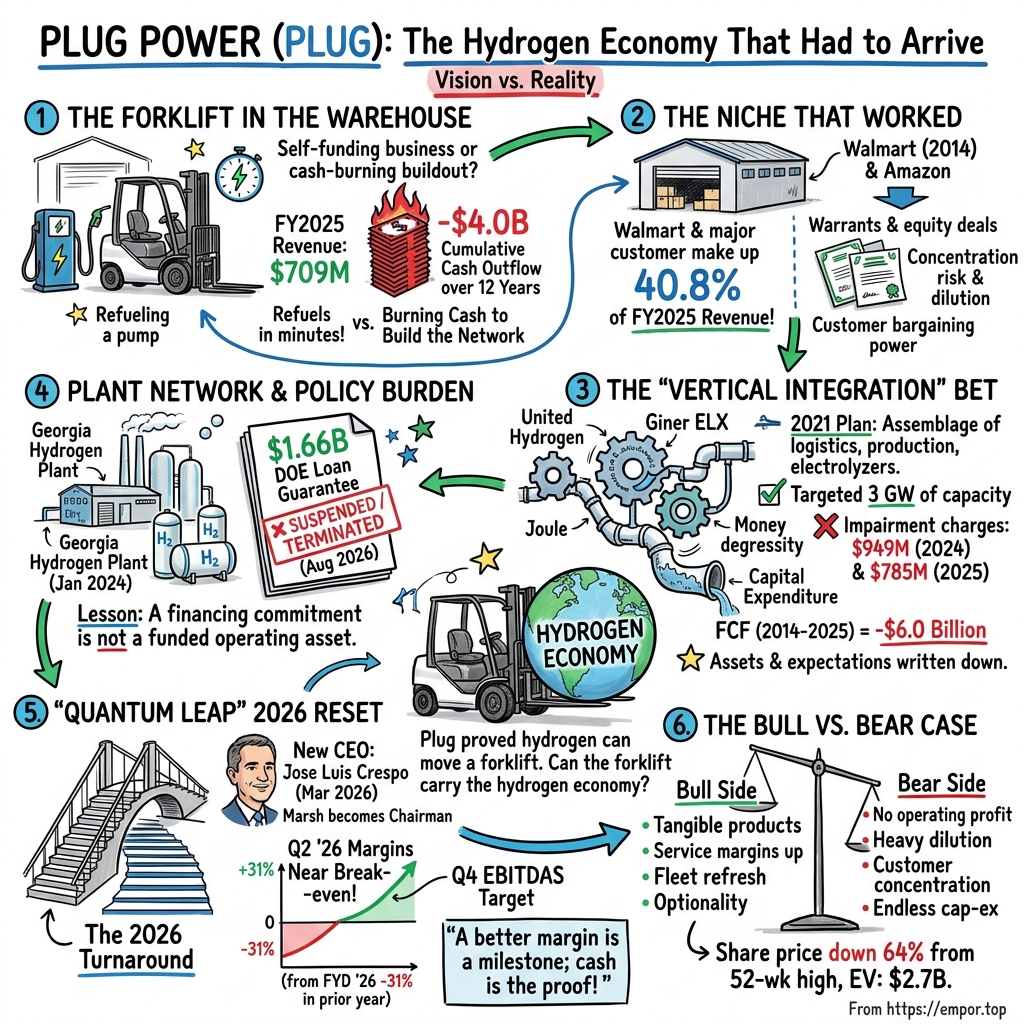 Plug Power visual story map