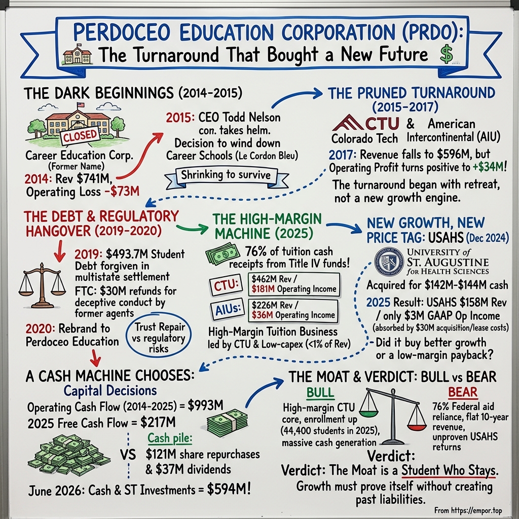Perdoceo Education visual story map