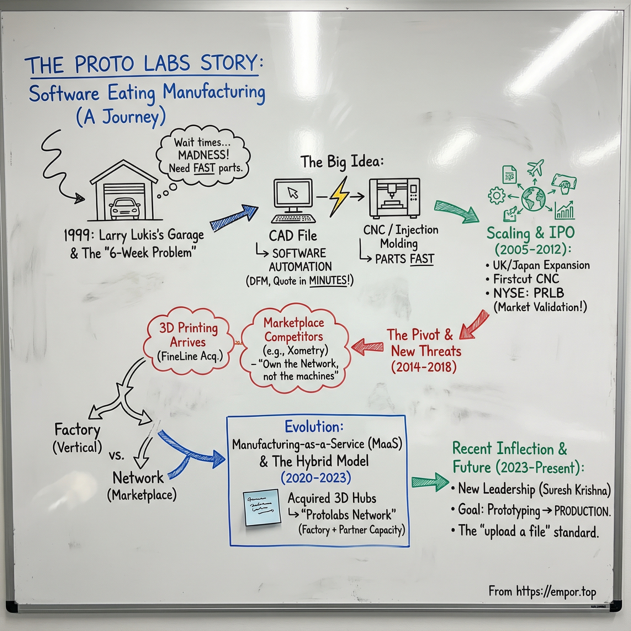 Proto Labs visual story map