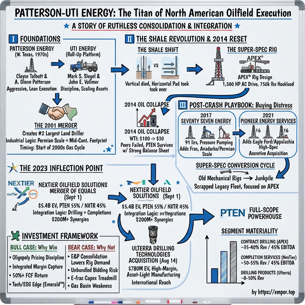 Patterson-UTI Energy visual story map