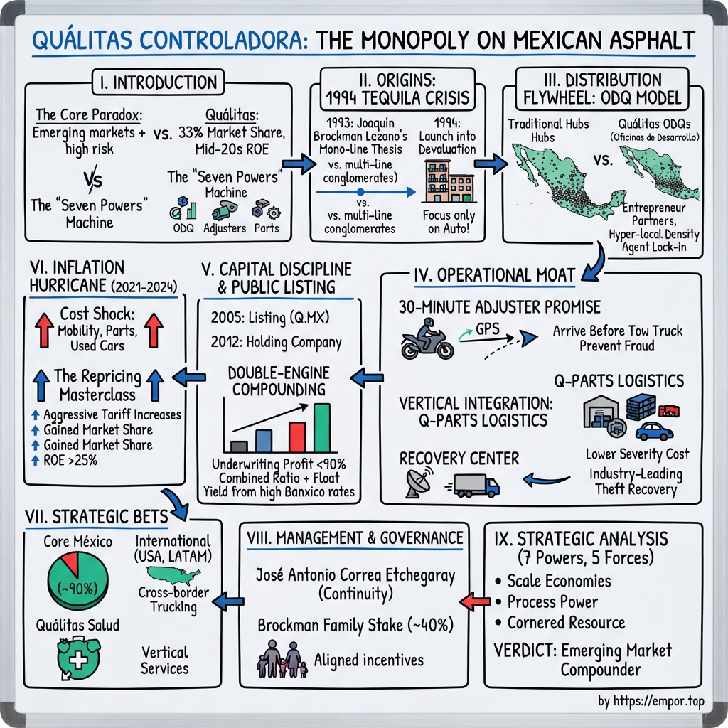 Qualitas Controladora visual story map