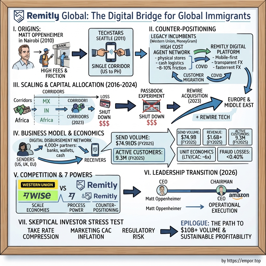 Remitly Global visual story map