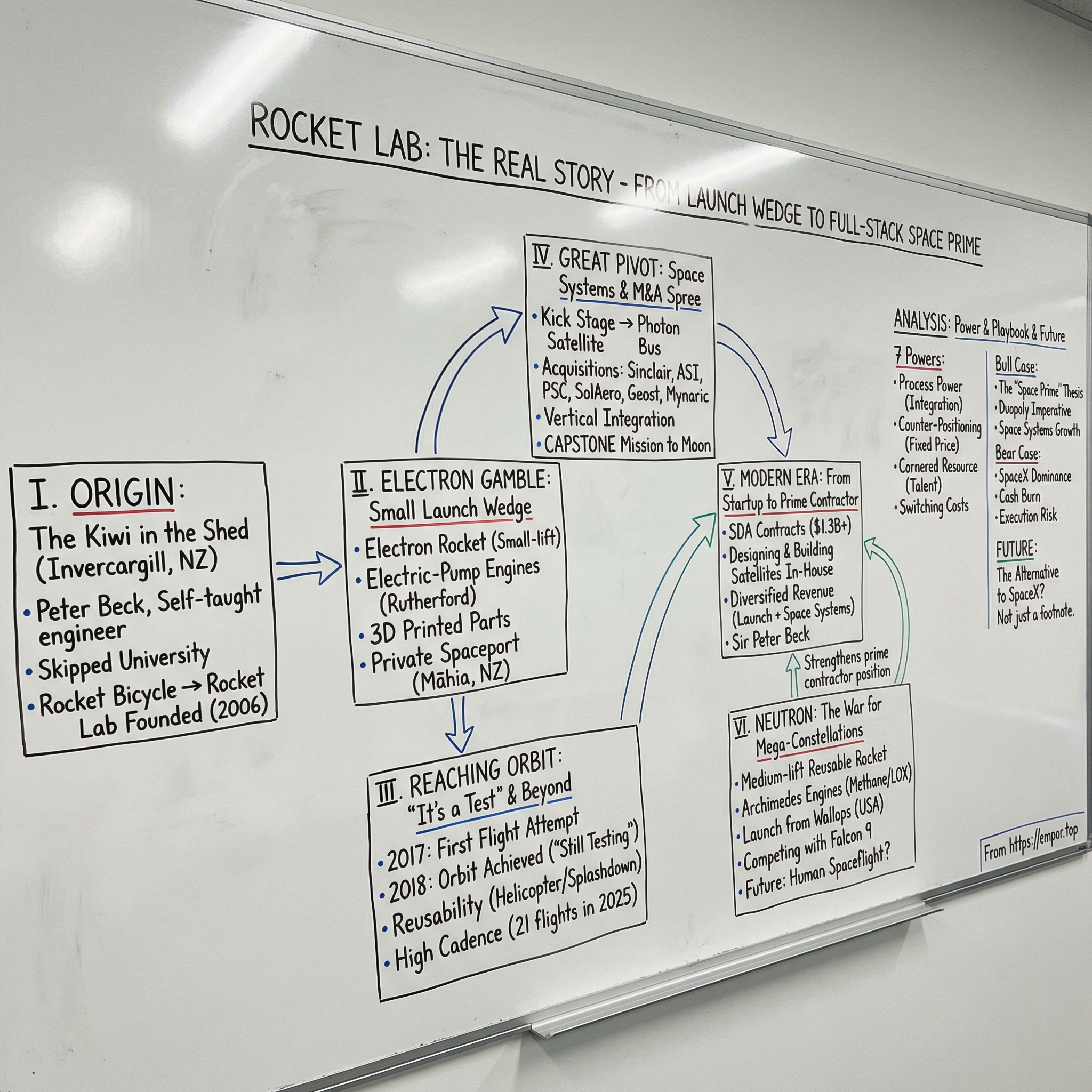 Rocket Lab visual story map