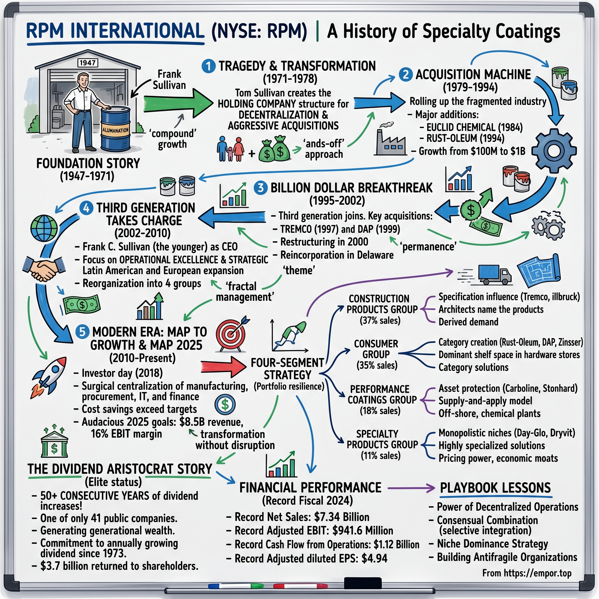 RPM International visual story map