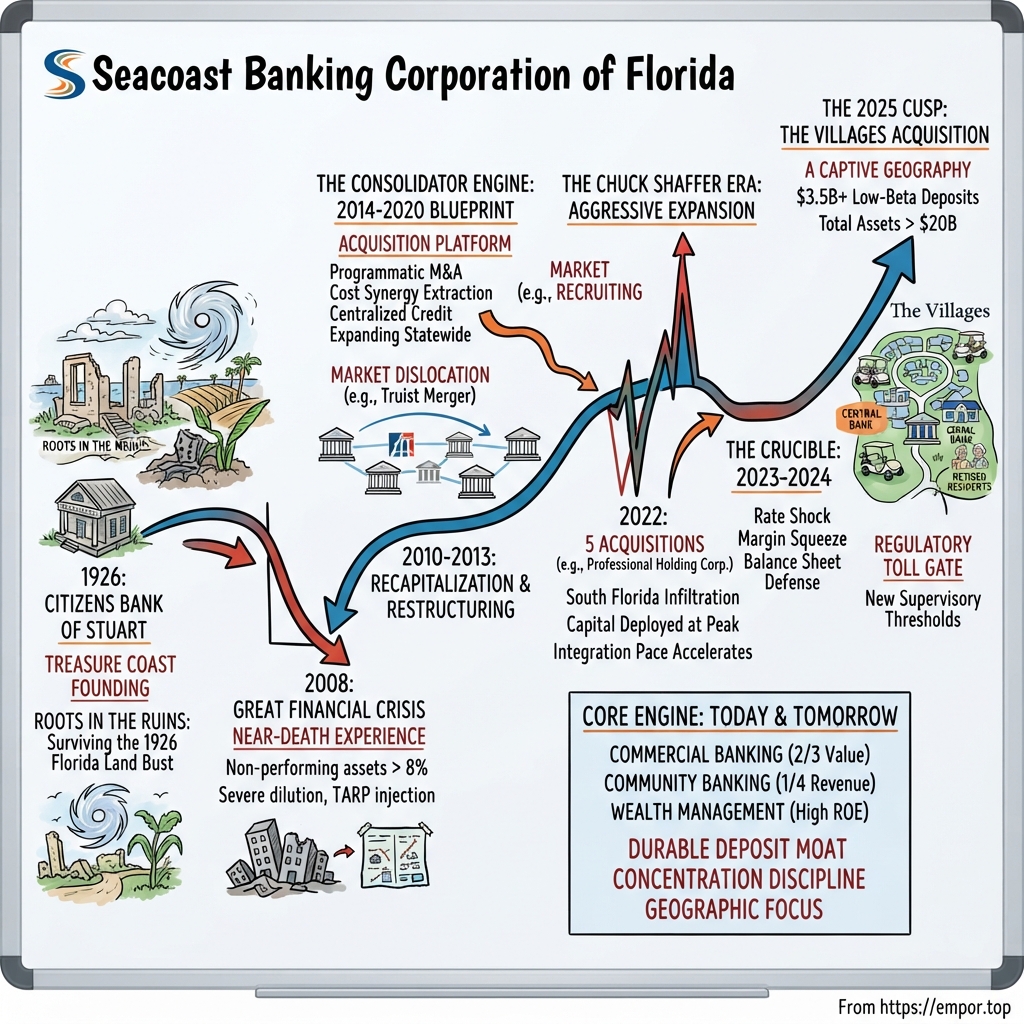 Seacoast Banking Corporation of Florida visual story map