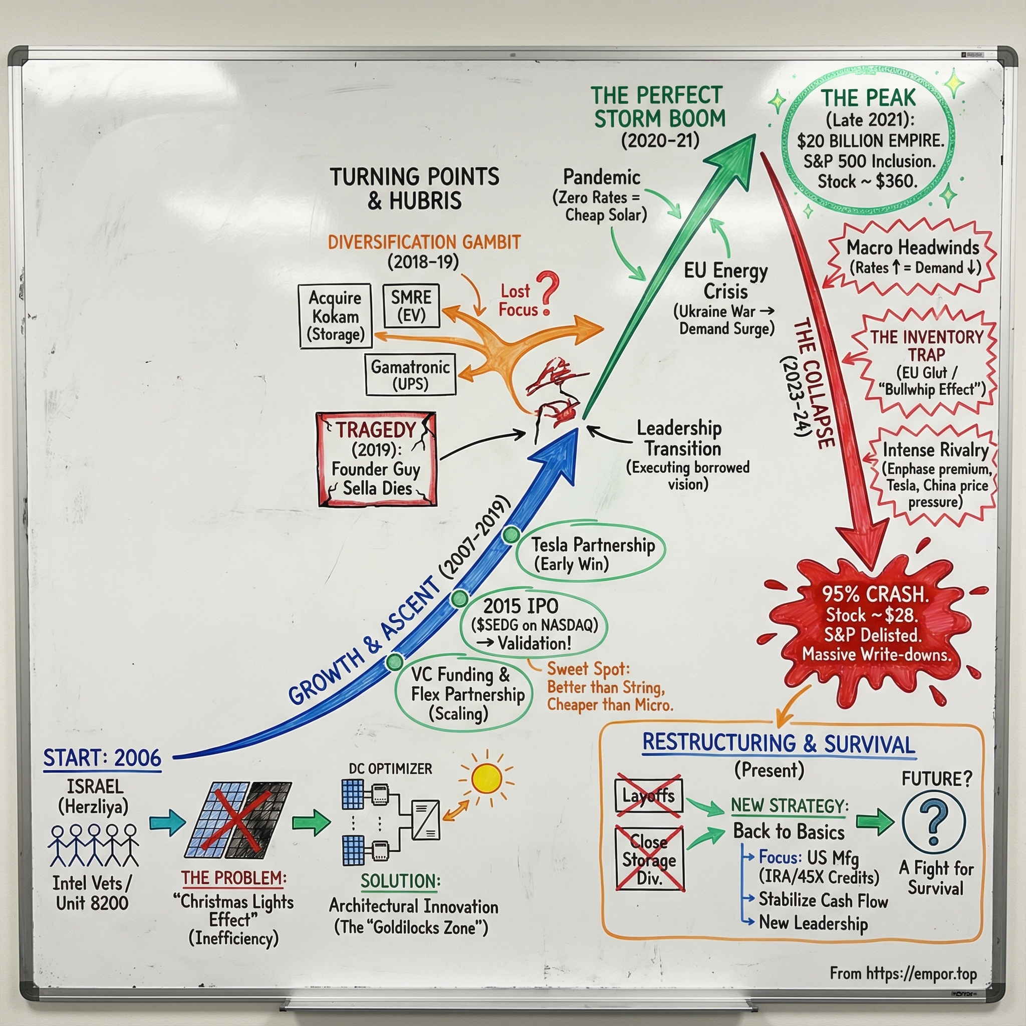 SolarEdge Technologies visual story map
