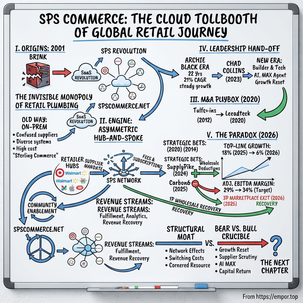SPS Commerce visual story map
