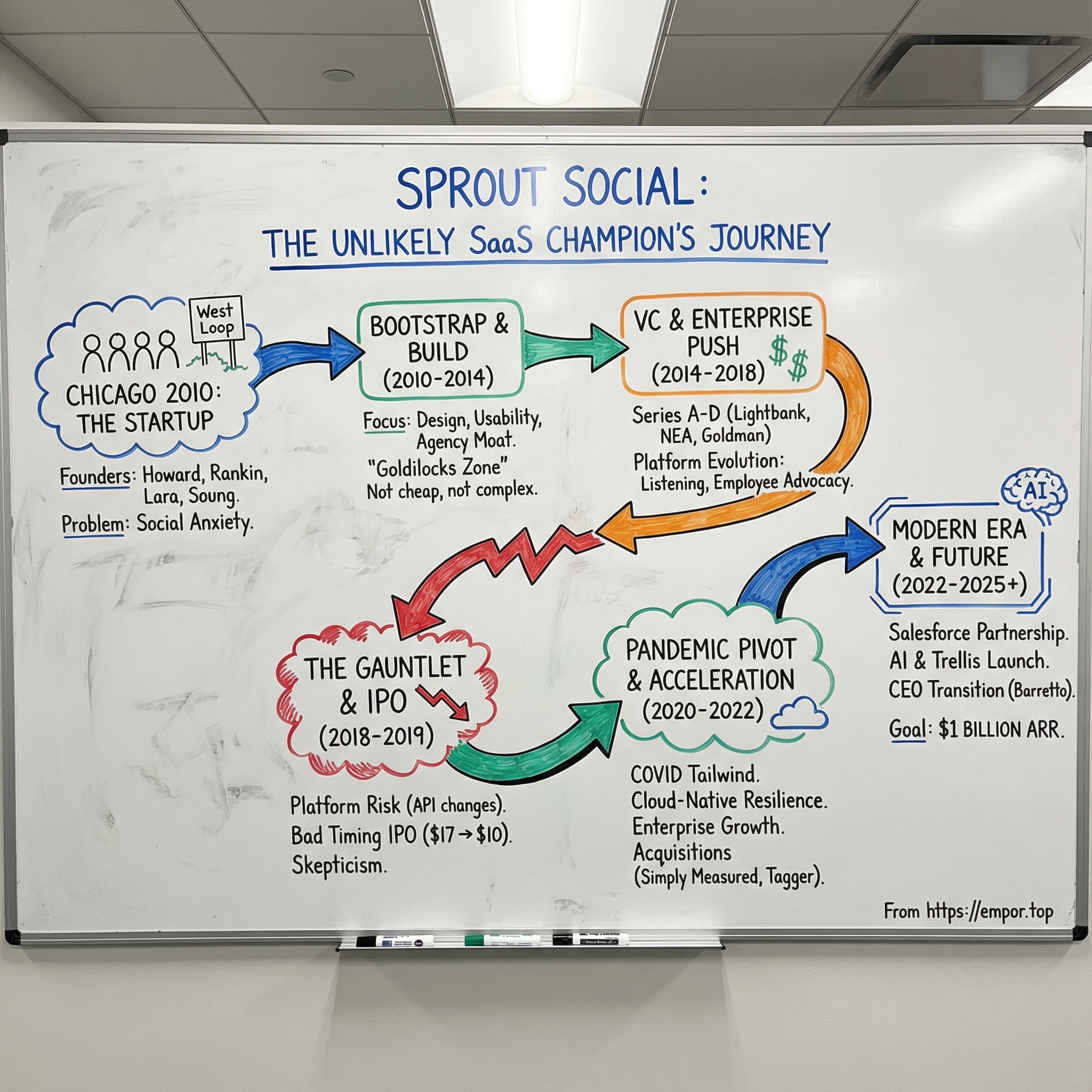 Sprout Social visual story map