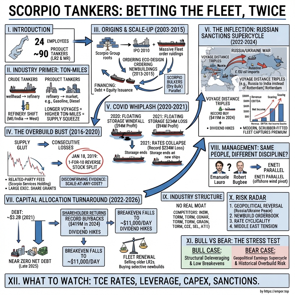 Scorpio Tankers visual story map