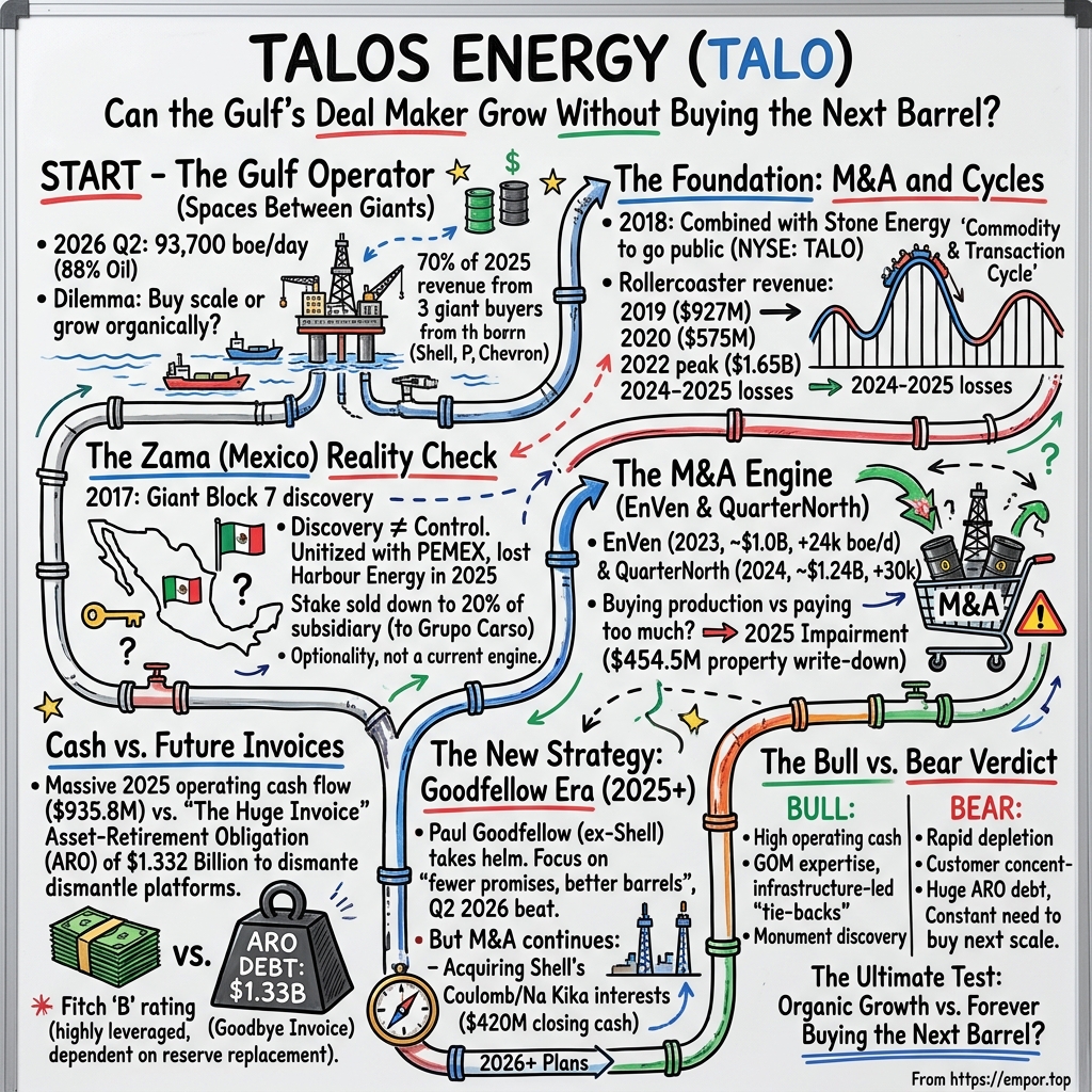Talos Energy visual story map