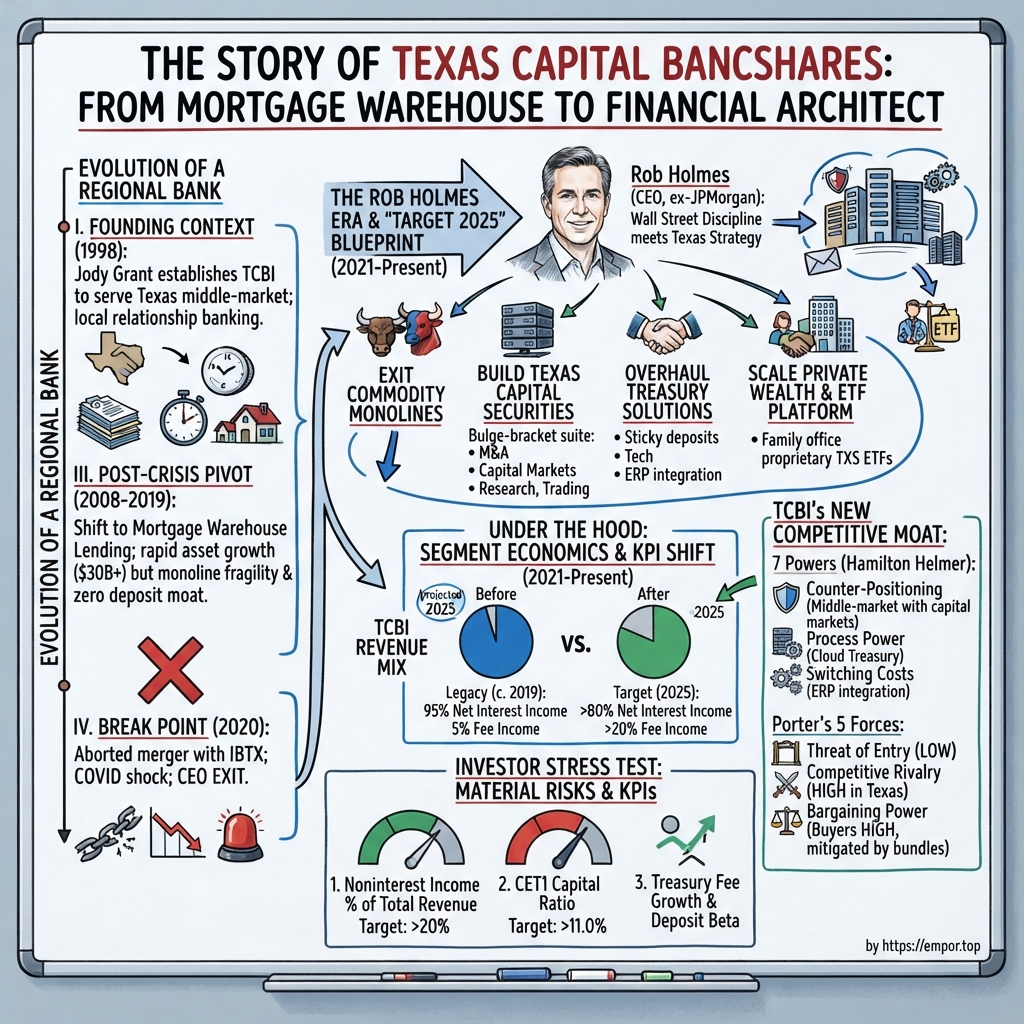 Texas Capital Bancshares visual story map