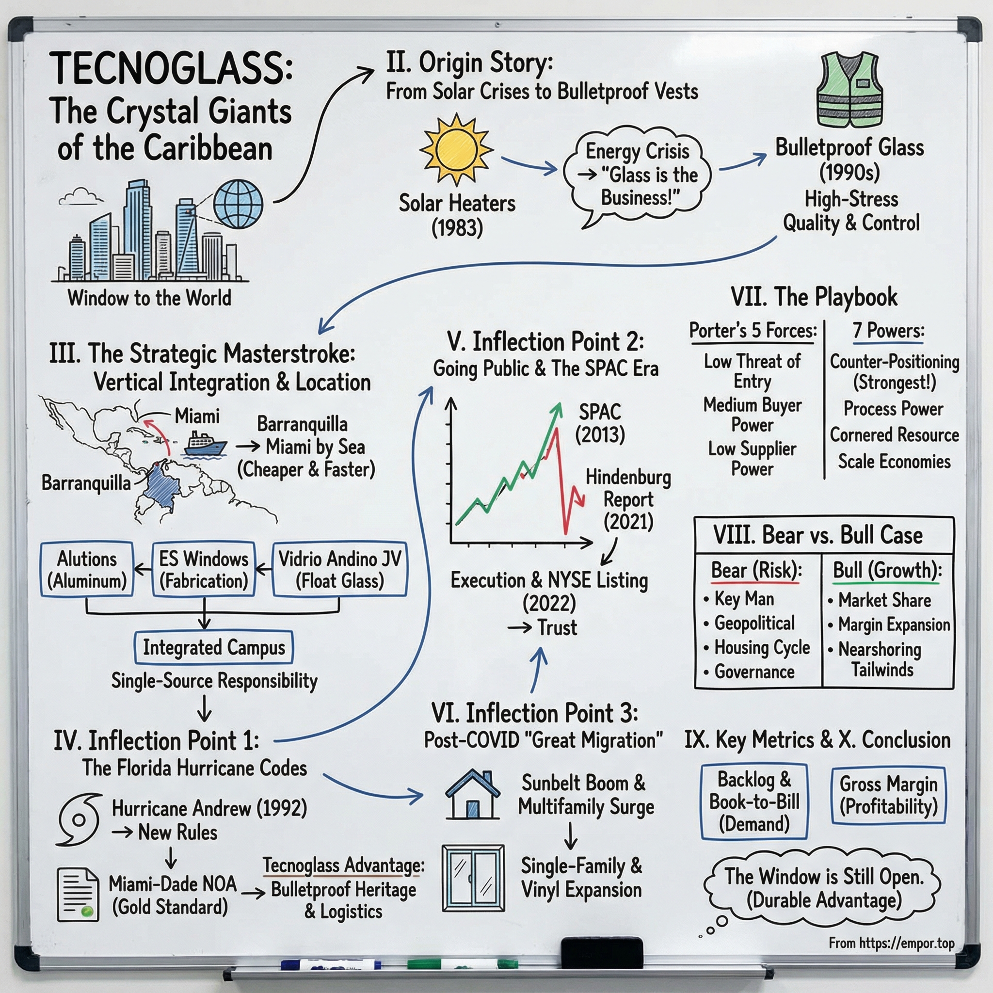 Tecnoglass visual story map