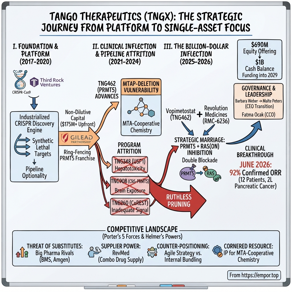 Tango Therapeutics visual story map