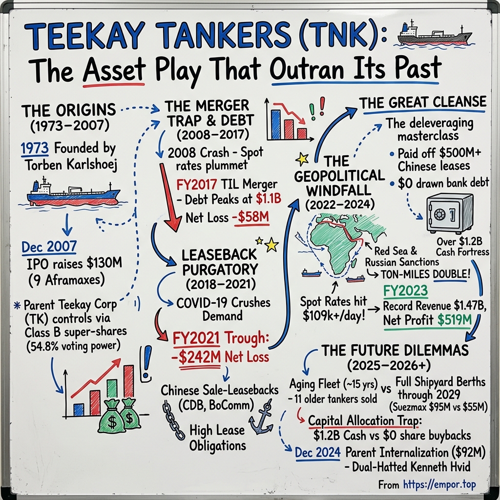 Teekay Tankers visual story map