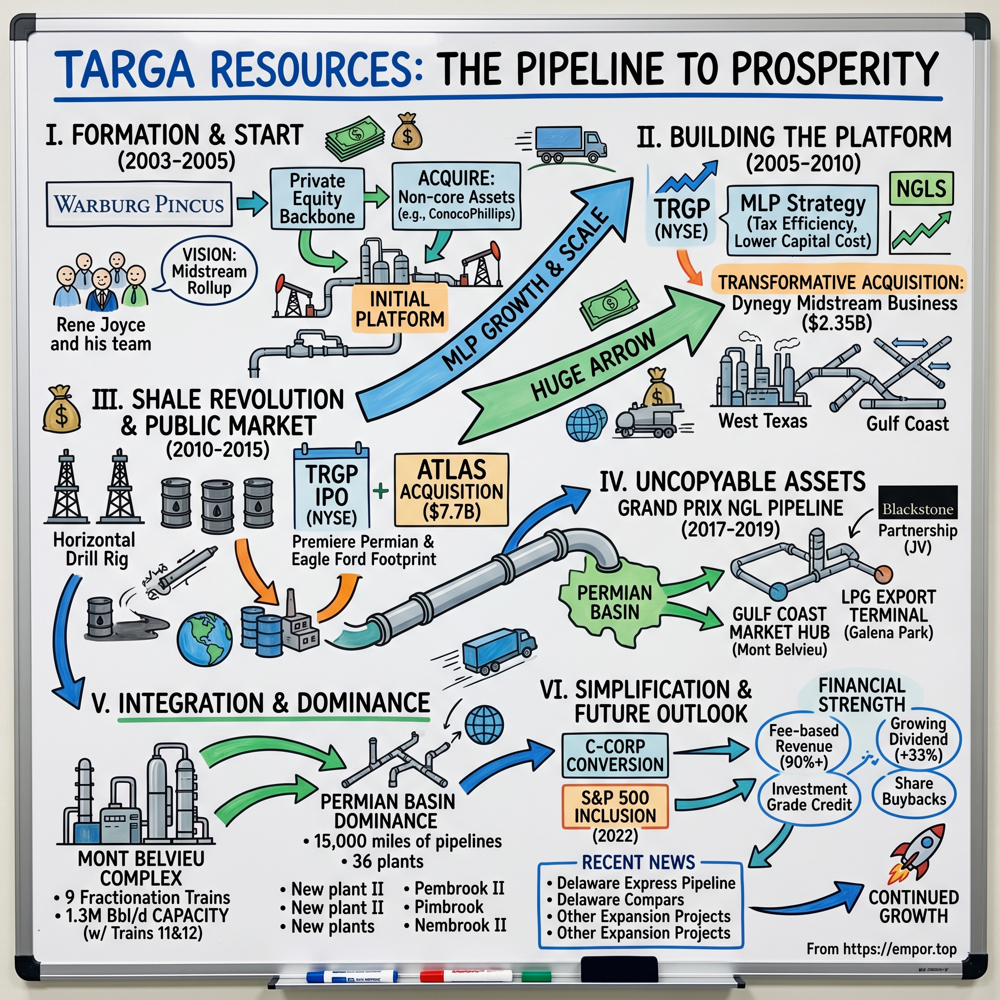 Targa Resources visual story map