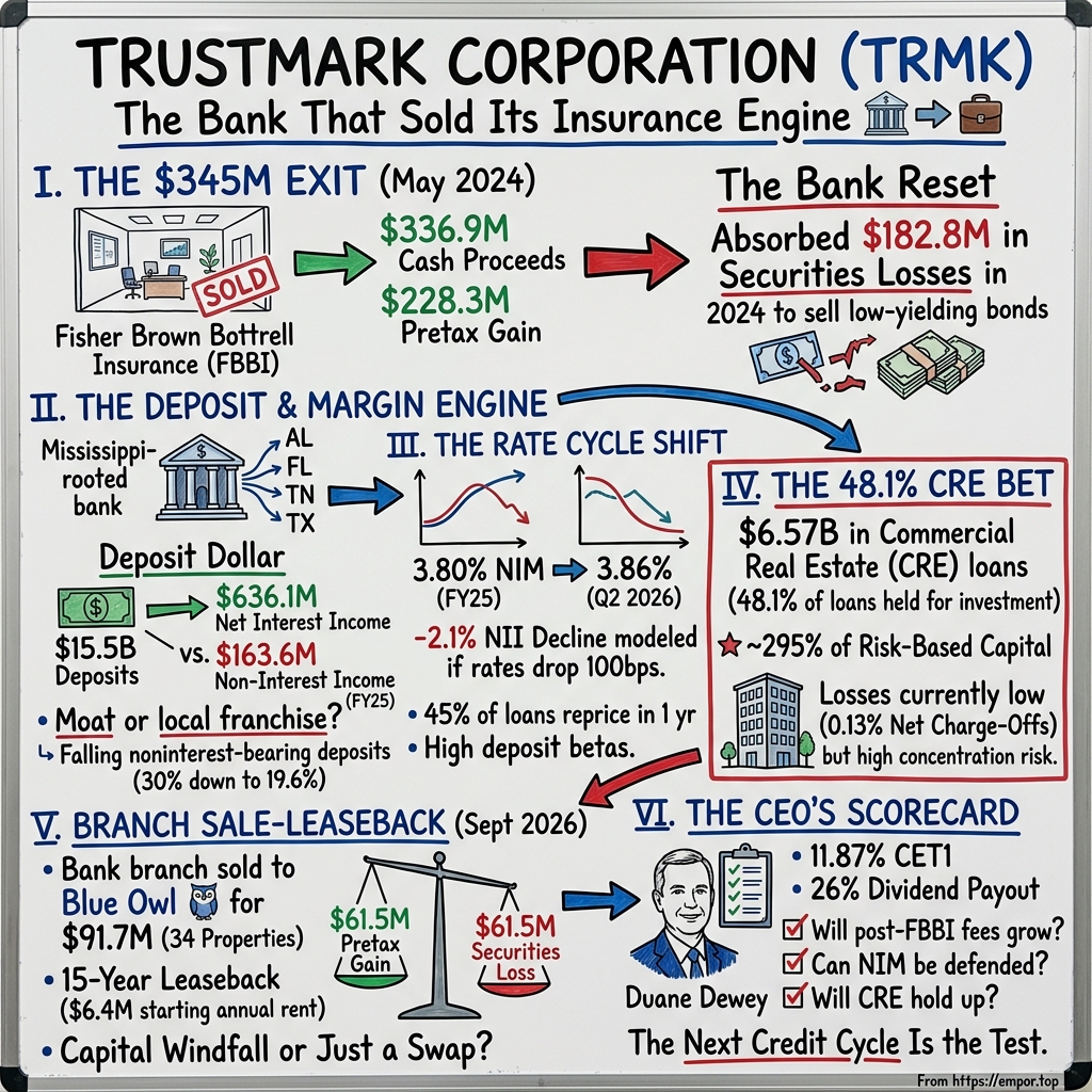 Trustmark Corporation visual story map