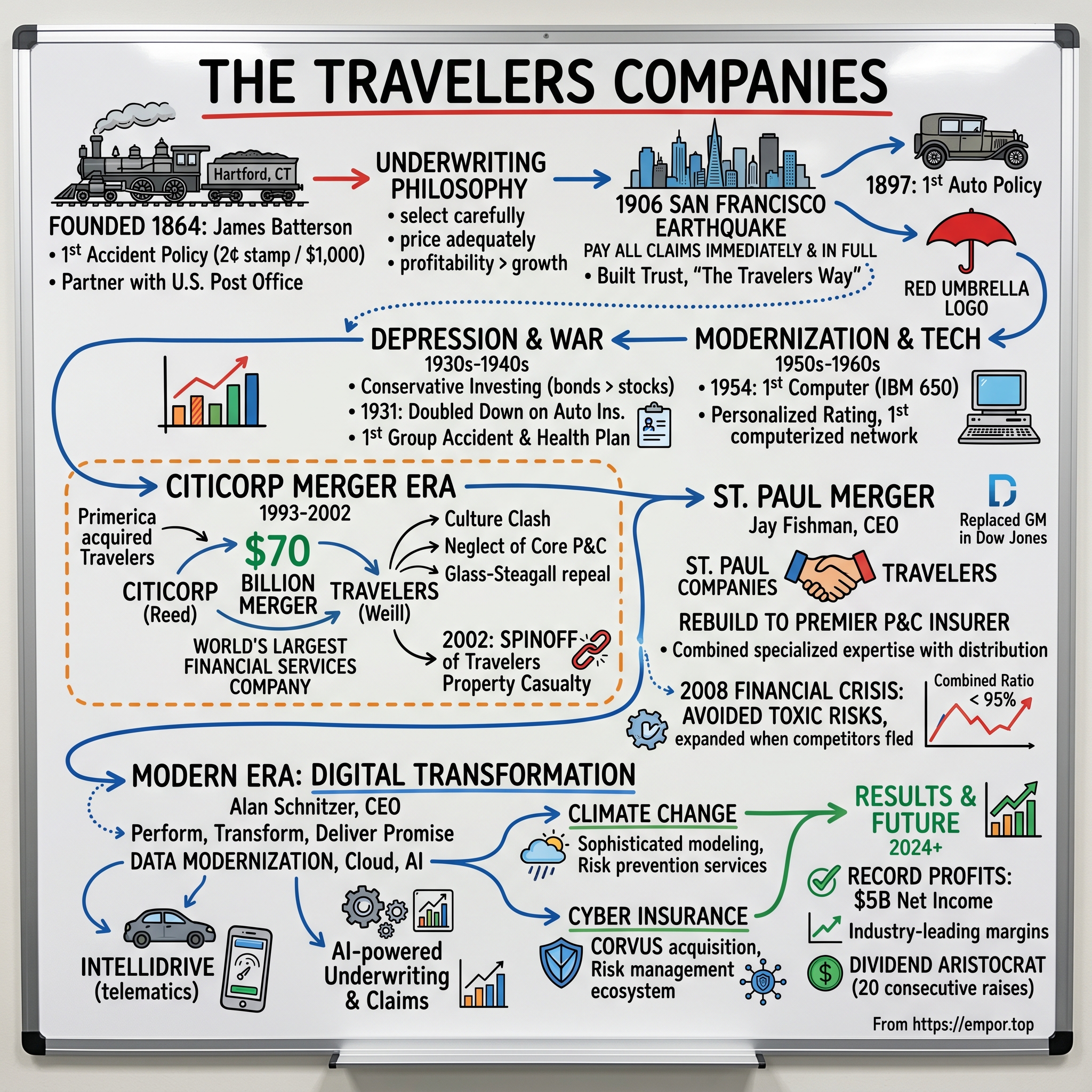 Travelers visual story map