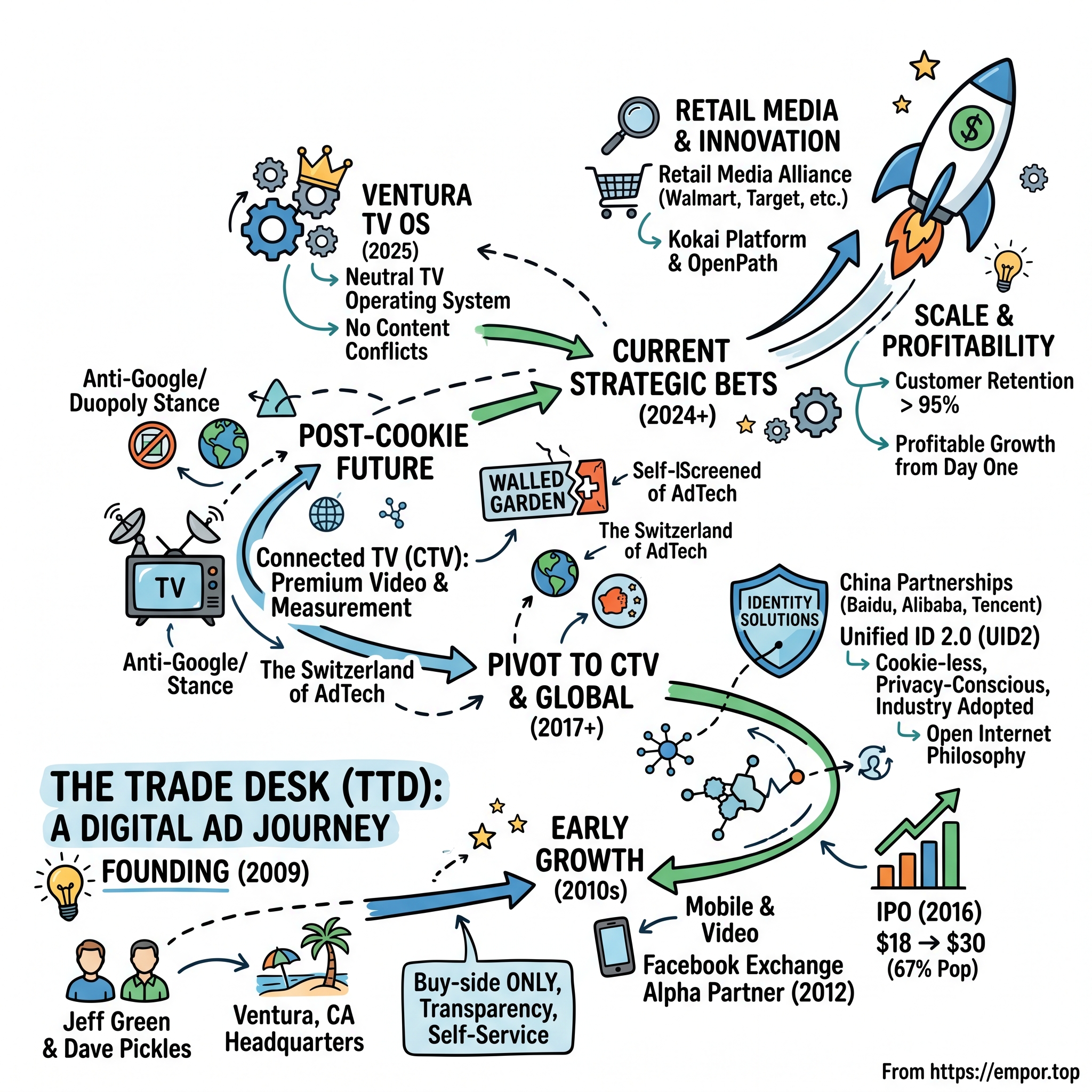 The Trade Desk visual story map