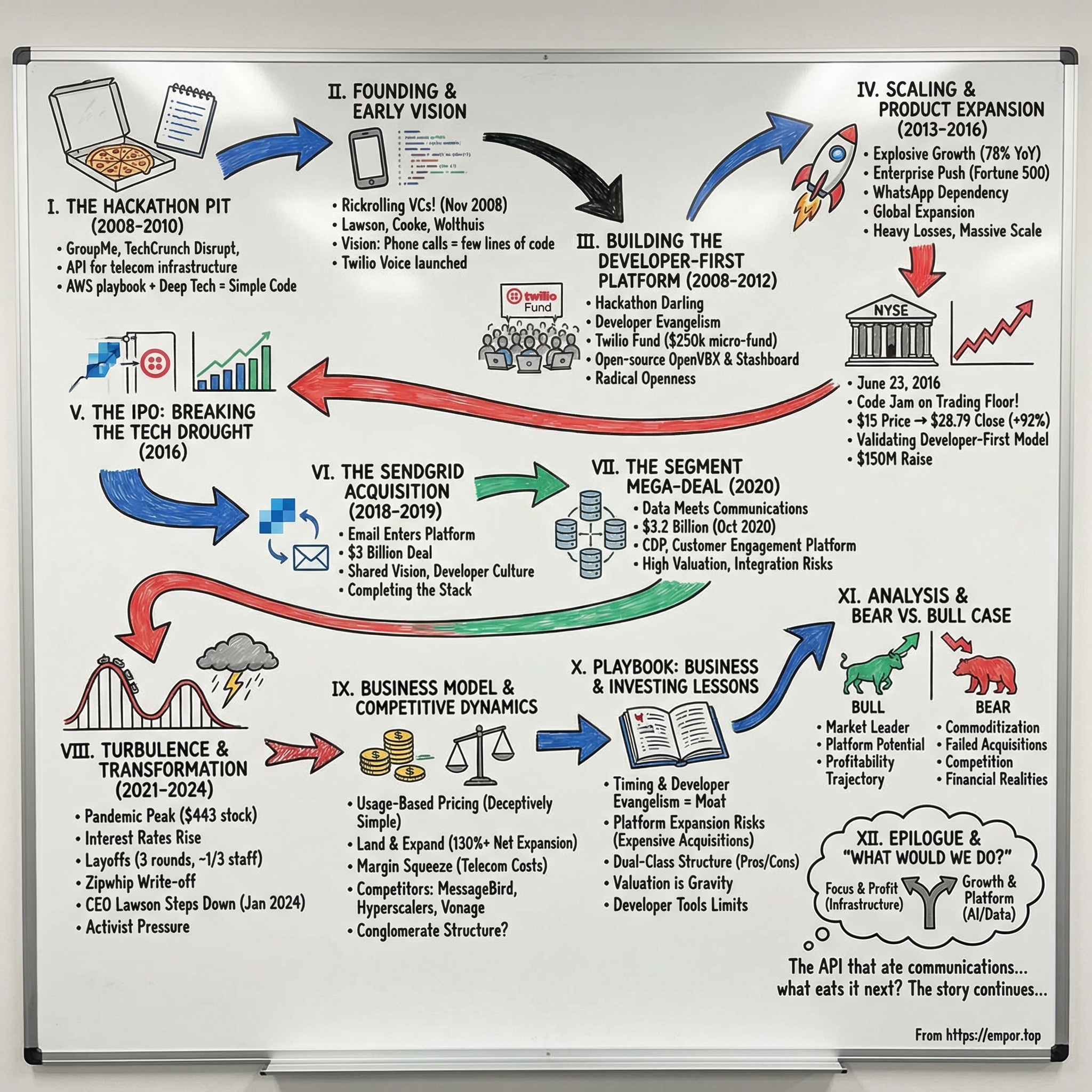 Twilio visual story map