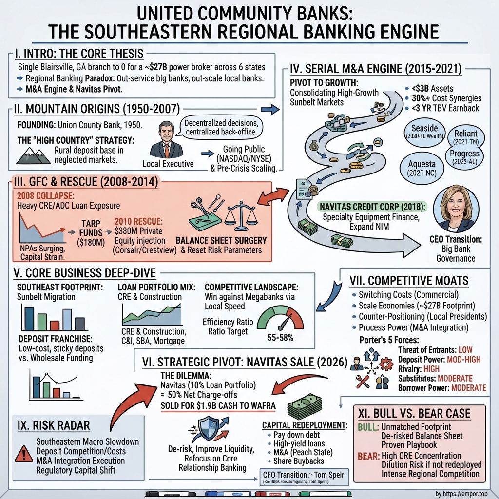 United Community Banks visual story map