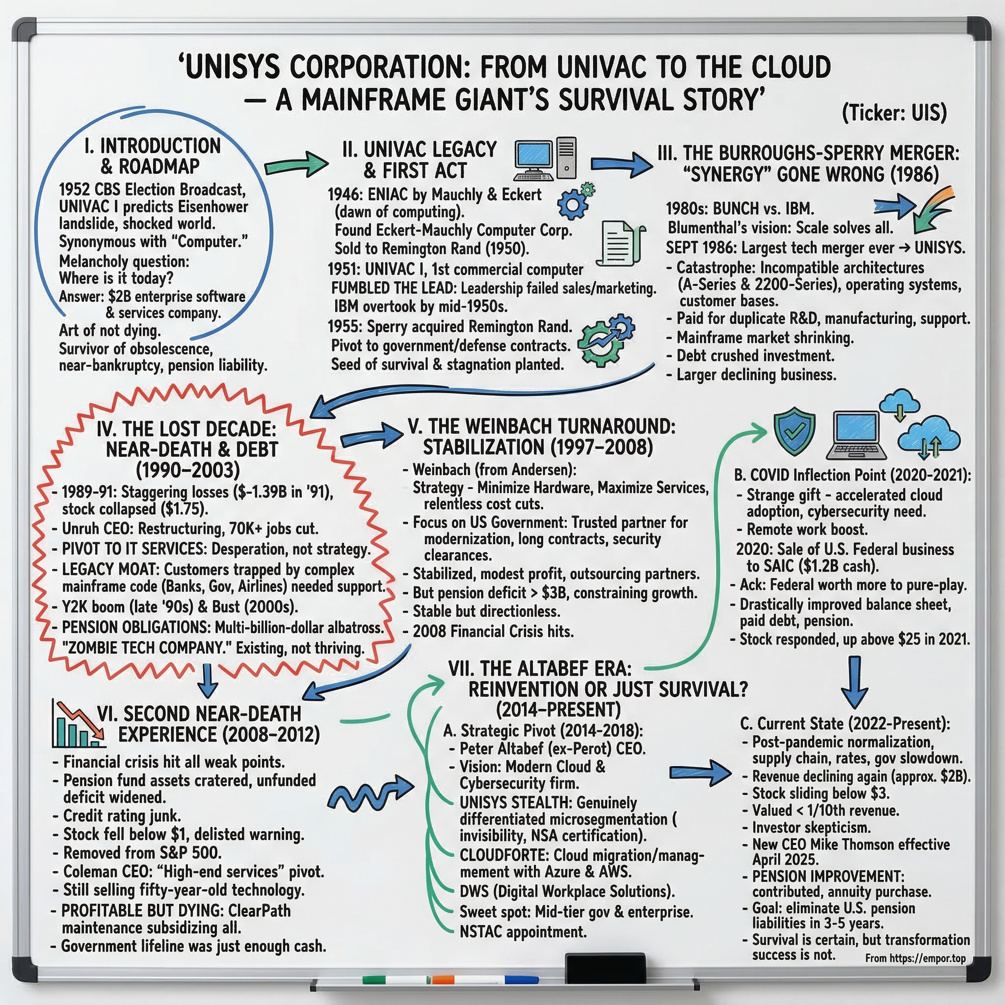 Unisys visual story map