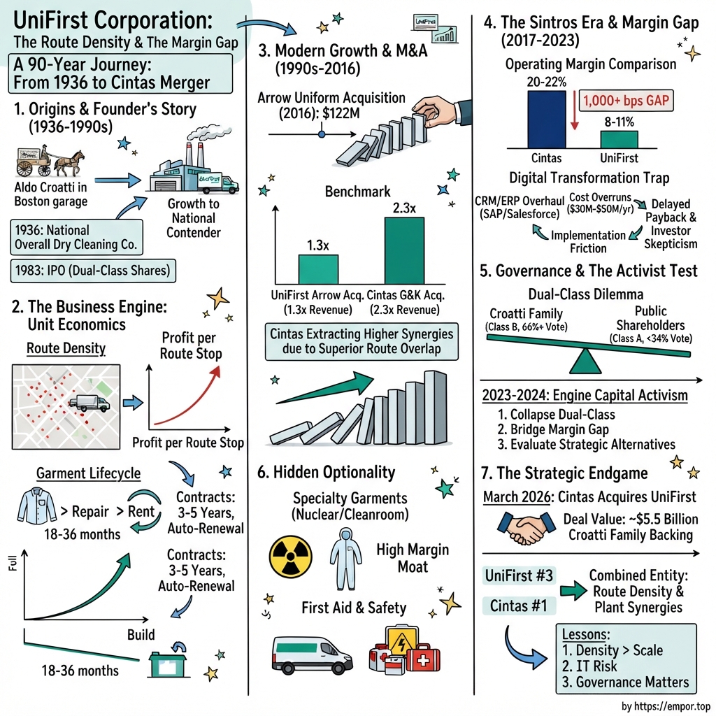 UniFirst visual story map
