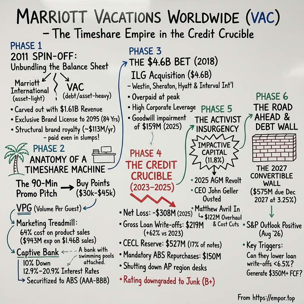 Marriott Vacations Worldwide visual story map