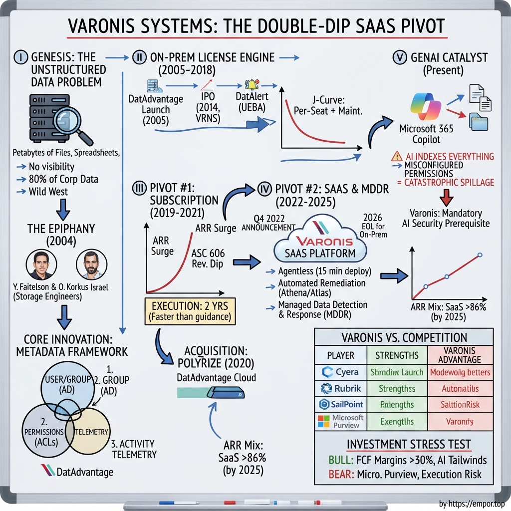 Varonis Systems visual story map