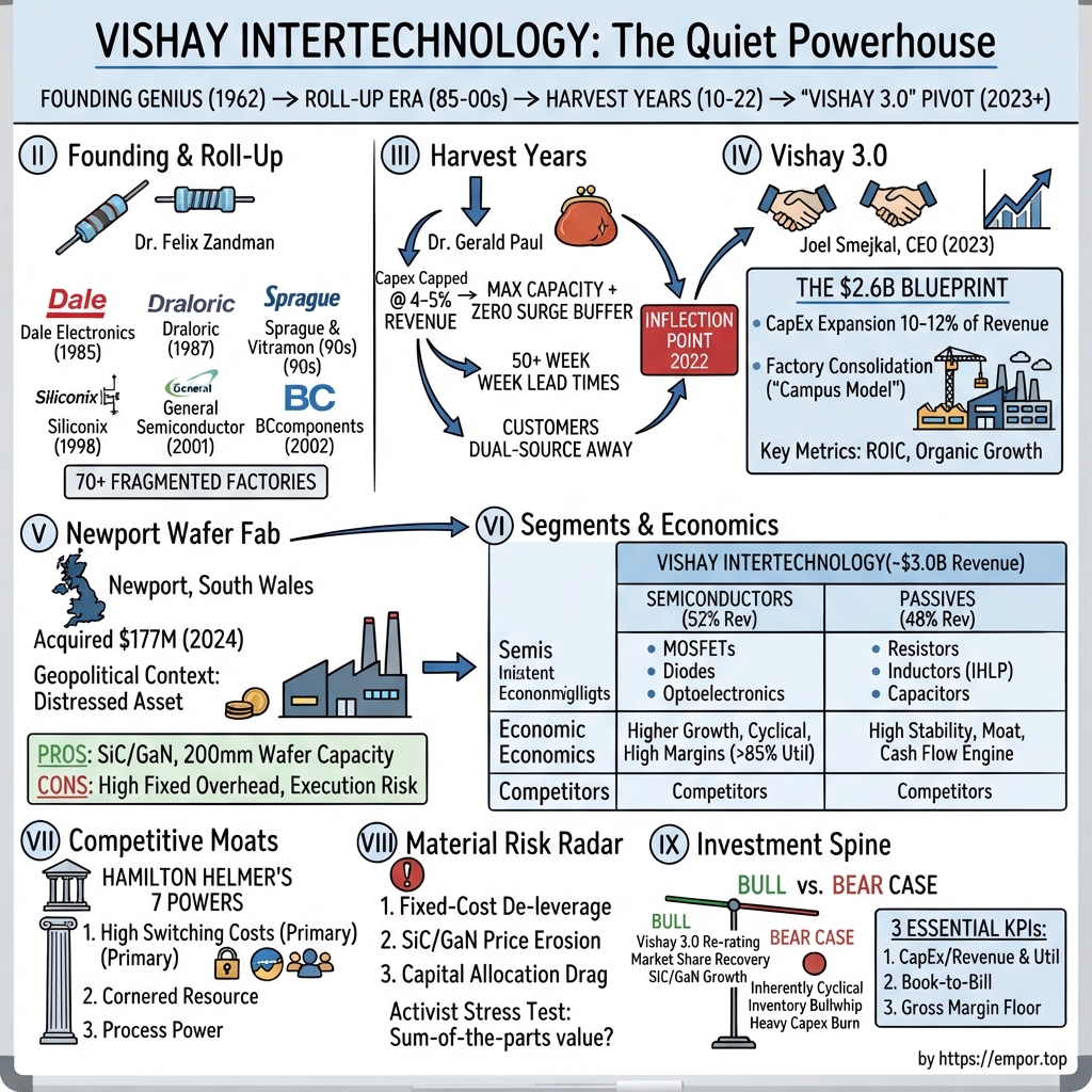 Vishay Intertechnology visual story map